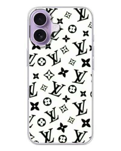 Чохол для iPhone 17 з картинкою «Монохромний хаос LV»