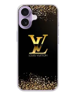 Чохол для iPhone 17 з картинкою «LV — золоті іскри»