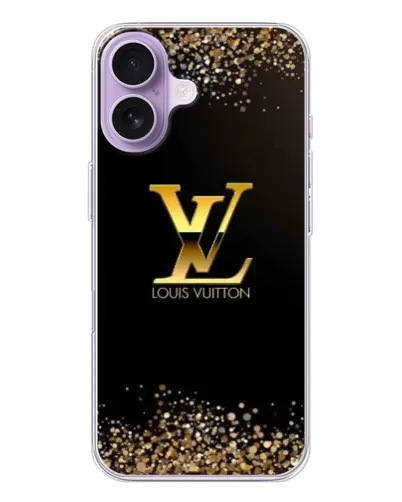 Чохол для iPhone 17 з картинкою «LV — золоті іскри»