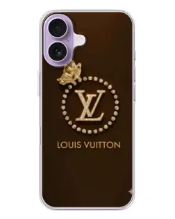 Чохол для iPhone 17 з картинкою «LV — золота печатка»