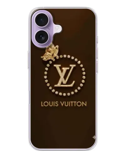 Чохол для iPhone 17 з картинкою «LV — золота печатка»