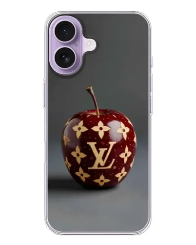 Чохол для iPhone 17 з картинкою «Червоне яблуко LV»