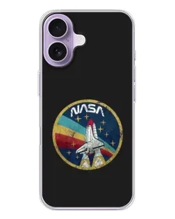 Чохол для iPhone 17 з картинкою «NASA — емблема місії»