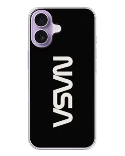 Чохол для iPhone 17 з картинкою «NASA — вертикальний логотип»