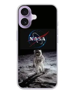 Чохол для iPhone 17 з картинкою «Астронавт на Місяці»