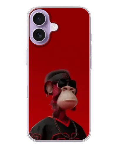 Чохол для iPhone 17 з картинкою «Bored Ape в червоному»