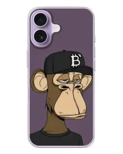 Чохол для iPhone 17 з картинкою «Bored Ape в кепці»