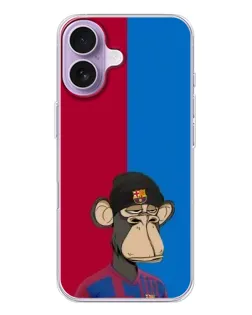 Чохол для iPhone 17 з картинкою «Bored Ape — фанат Барси»