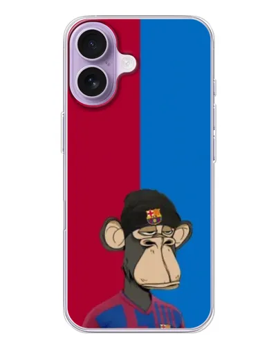 Чохол для iPhone 17 з картинкою «Bored Ape — фанат Барси»