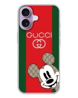 Чохол для iPhone 17 з картинкою «Gucci — смуги та Міккі»