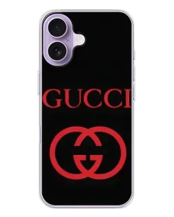 Чохол для iPhone 17 з картинкою «Gucci — червоний логотип»