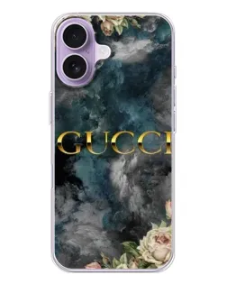 Чохол для iPhone 17 з картинкою «Абстрактні квіти Gucci»