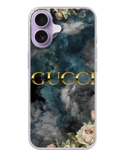 Чохол для iPhone 17 з картинкою «Абстрактні квіти Gucci»