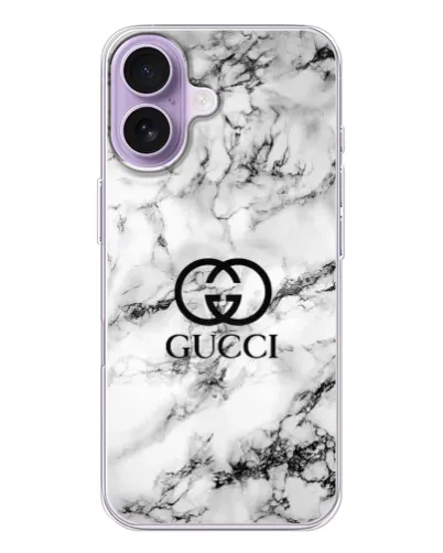 Чохол для iPhone 17 з картинкою «Gucci — мармуровий шик»