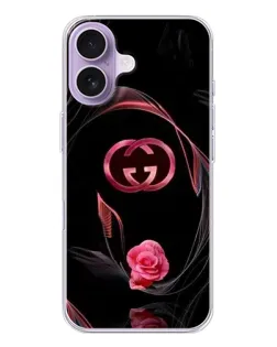 Чохол для iPhone 17 з картинкою «Gucci — неонова троянда»