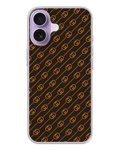 Чохол для iPhone 17 з картинкою «Gucci — золоті діагоналі»