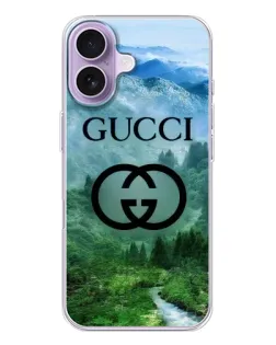 Чохол для iPhone 17 з картинкою «Gucci — гірський пейзаж»