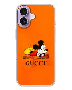 Чохол для iPhone 17 з картинкою «Міккі Маус Gucci — помаранч»