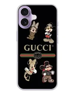 Чохол для iPhone 17 з картинкою «Gucci — герої Disney та монограма»