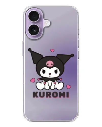Чохол для iPhone 17 з картинкою «Kuromi — фіолетовий арт»
