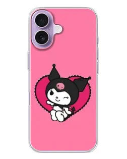 Чохол для iPhone 17 з картинкою «Kuromi — любов у серці»