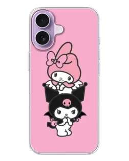 Чохол для iPhone 17 з картинкою «Тріо My Melody та Kuromi»