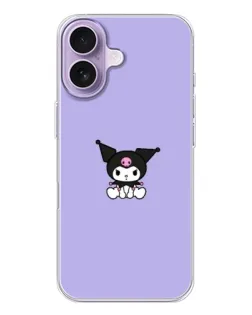 Чохол для iPhone 17 з картинкою «Kuromi — фіолетовий мінімалізм»