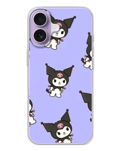 Чохол для iPhone 17 з картинкою «Паттерн з Kuromi»