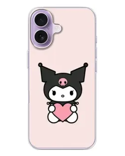 Чохол для iPhone 17 з картинкою «Kuromi та серце»