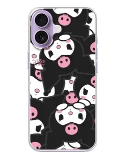 Чохол для iPhone 17 з картинкою «Kuromi з сердечком»