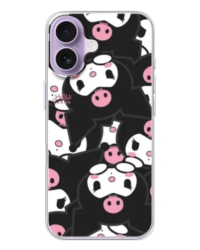 Чохол для iPhone 17 з картинкою «Kuromi з сердечком»
