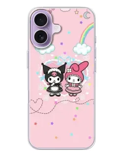 Чохол для iPhone 17 з картинкою «My Melody та Kuromi»
