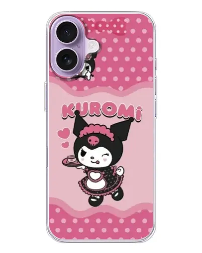 Чохол для iPhone 17 з картинкою «Kuromi в окулярах»