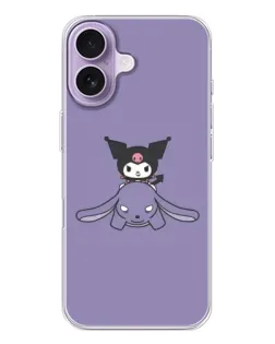 Чохол для iPhone 17 з картинкою «Kuromi на ліловому фоні»