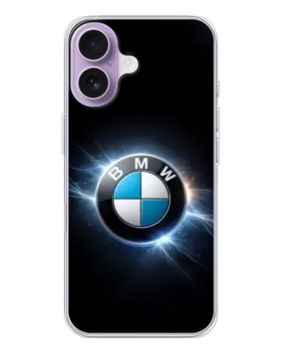 Чохол для iPhone 17 з картинкою «BMW — неонове сяйво»