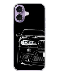 Чохол для iPhone 17 з картинкою «Темний силует BMW»
