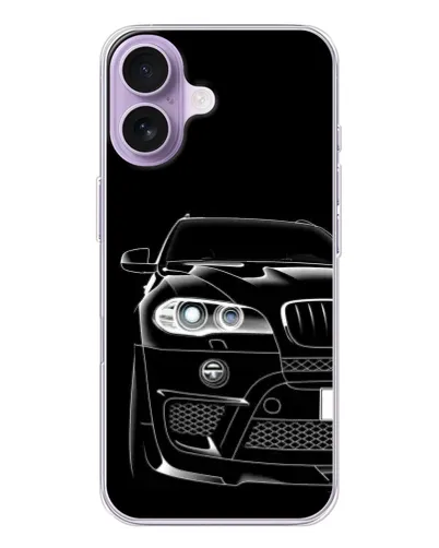 Чохол для iPhone 17 з картинкою «Темний силует BMW»