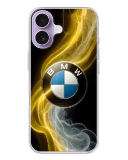 Чохол для iPhone 17 з картинкою «Золотистий дим BMW»