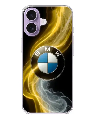 Чохол для iPhone 17 з картинкою «Золотистий дим BMW»