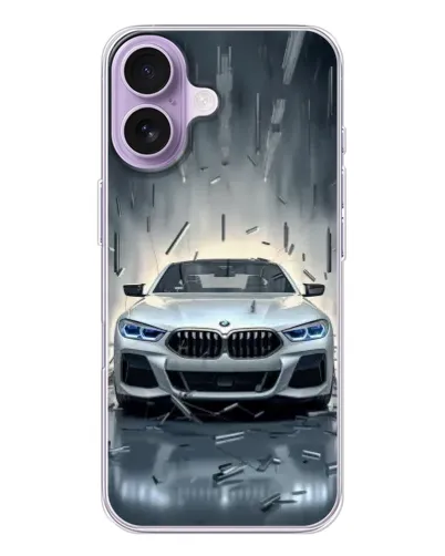 Чохол для iPhone 17 з картинкою «BMW у світлі фар»