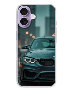 Чохол для iPhone 17 з картинкою «BMW у вогнях міста»