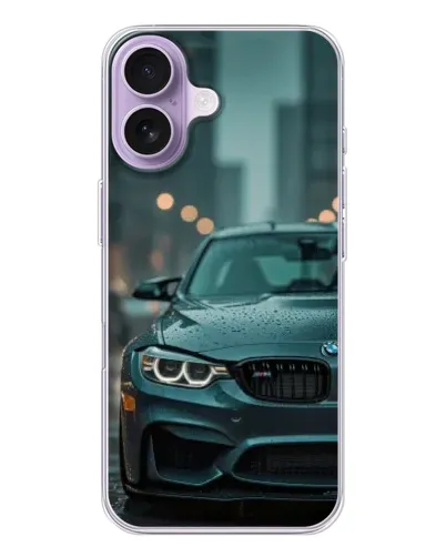 Чохол для iPhone 17 з картинкою «BMW у вогнях міста»