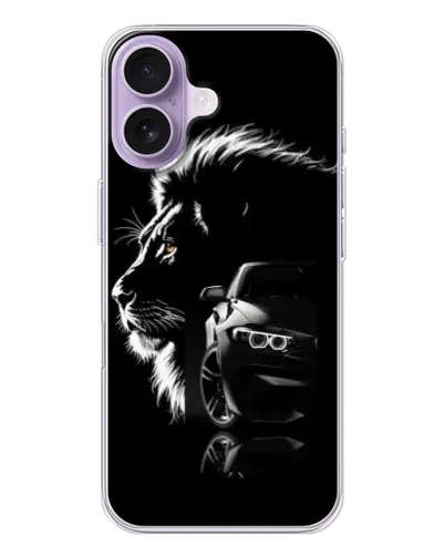 Чохол для iPhone 17 з картинкою «BMW та лев»