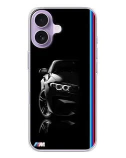 Чохол для iPhone 17 з картинкою «Силует BMW в темряві»