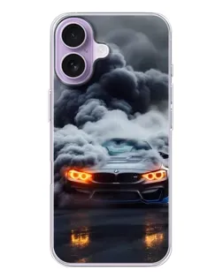 Чохол для iPhone 17 з картинкою «BMW у диму»