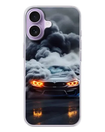 Чохол для iPhone 17 з картинкою «BMW у диму»