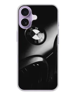 Чохол для iPhone 17 з картинкою «Емблема BMW — макро»