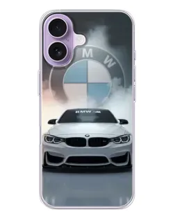 Чохол для iPhone 17 з картинкою «BMW в білому диму»