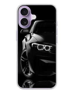 Чохол для iPhone 17 з картинкою «Чорна BMW — профіль»