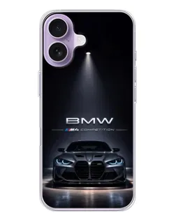 Чохол для iPhone 17 з картинкою «BMW крізь нічне місто»